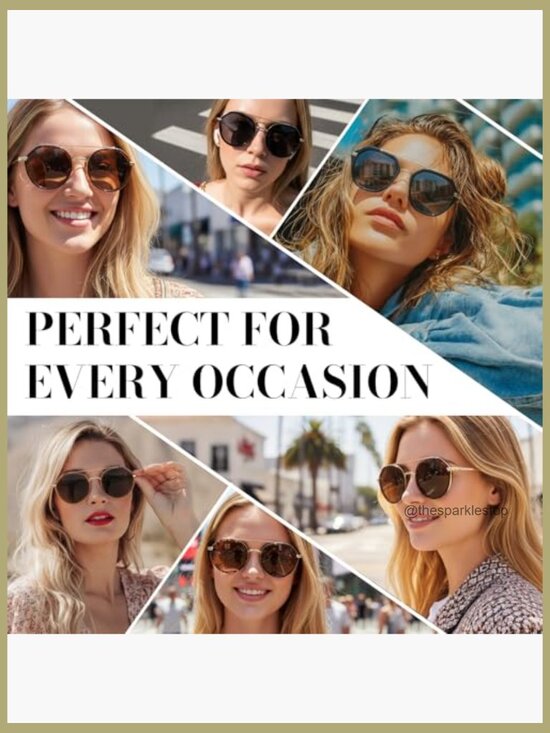 Polarized Aviator Sunglasses with Tangle-Free Design, Round Frame main image 5